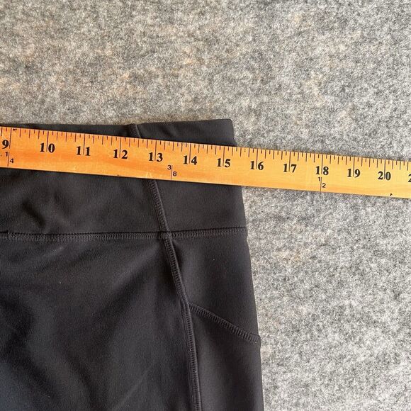 MPG Womens Shorts Large Black Biker Workout Yoga Athleisure Back Zippered Pocket - Picture 9 of 13